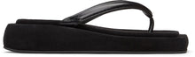 LOW CLASSIC Black Platform Flip Flop Sandals - Sandales de flop plate-forme noires classiques - 낮은 클래식 블랙 플랫폼 플립 플롭 샌들
