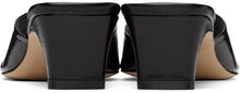 LOW CLASSIC Black Slide Heeled Sandals