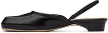 LOW CLASSIC Black Squared Toe Slippers