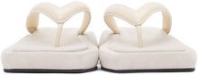 LOW CLASSIC Off-White Platform Flip Flop Sandals