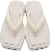 LOW CLASSIC Off-White Platform Flip Flop Sandals