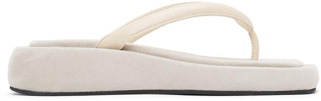 LOW CLASSIC Off-White Platform Flip Flop Sandals - Sandales de flop plate-forme basse blanc classiques - 낮은 클래식 오프 화이트 플랫폼 플립 플롭 샌들