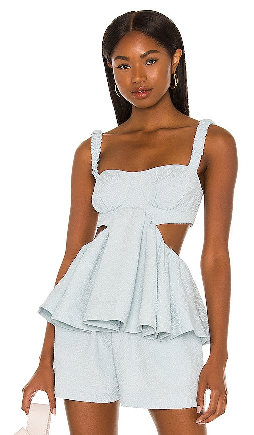 LPA Hunter Top in Baby Blue Top de chasseur LPA en bleu bébé LPA猎人上衣，淡蓝色