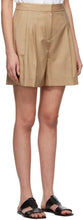 LVIR Beige Wool Two-Tuck Shorts
