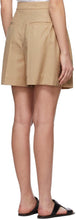 LVIR Beige Wool Two-Tuck Shorts