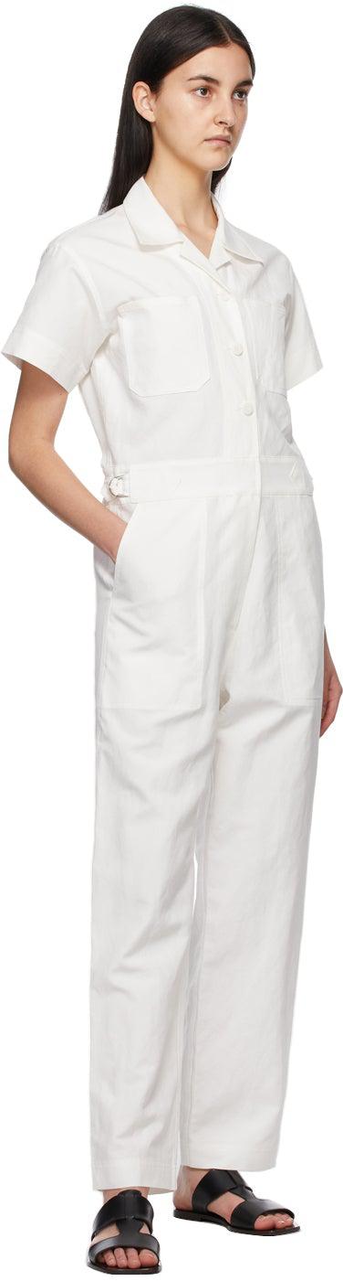 LVIR White Linen Jumpsuit