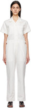 LVIR White Linen Jumpsuit - Combinaison de lin blanc Lvir - Lvir 화이트 리넨 Jumpsuit.