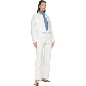 LVIR White Stitch-Point Jeans
