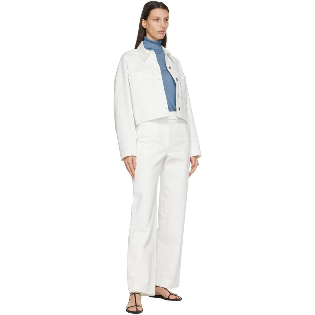 LVIR White Stitch-Point Jeans