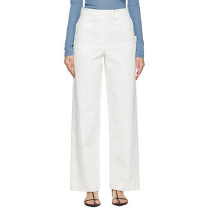 LVIR White Stitch-Point Jeans - Lvir Blanc Stitch-Point Jeans - LVIR 화이트 스티치 포인트 청바지