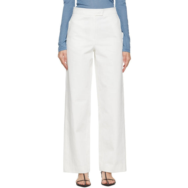 LVIR White Stitch-Point Jeans - Lvir Blanc Stitch-Point Jeans - LVIR 화이트 스티치 포인트 청바지