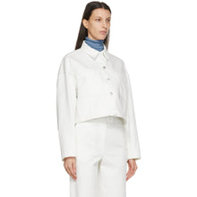 LVIR White Wool Oversized Denim Jacket