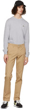 Lacoste Beige Gabardine Slim-Fit Chino Trousers