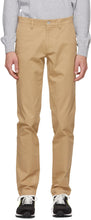 Lacoste Beige Gabardine Slim-Fit Chino Trousers - Pantalon Chino Lacoste Beige Gabardine Slim-Fit - LaCoste 베이지 색 Gabardine 슬림 피트 치노 바지