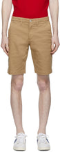 Lacoste Beige Stretch Gabardine Slim Fit Shorts - Short de Lacoste Beige Stretch Gabardine Slim Fit - LaCoste 베이지 스트레치 Gabardine 슬림 피트 반바지