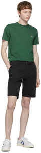 Lacoste Black Stretch Gabardine Slim Fit Shorts