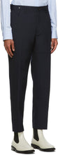 Lanvin Navy Wool Patch Chino Trousers