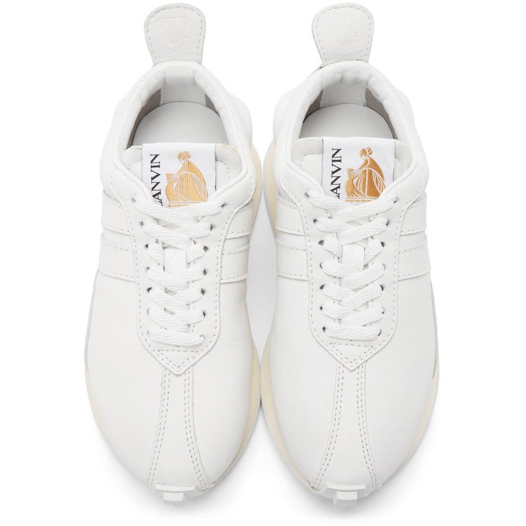 Lanvin Off-White Leather Bumpr Sneakers