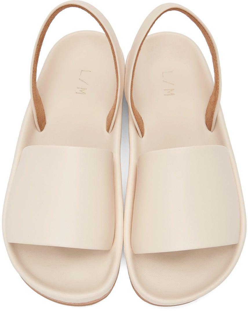 Lauren Manoogian Off-White Contour Sandals
