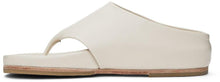 Lauren Manoogian Off-White Tri Slide Sandals