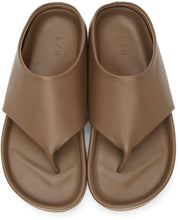 Lauren Manoogian Taupe Tri Slide Sandals