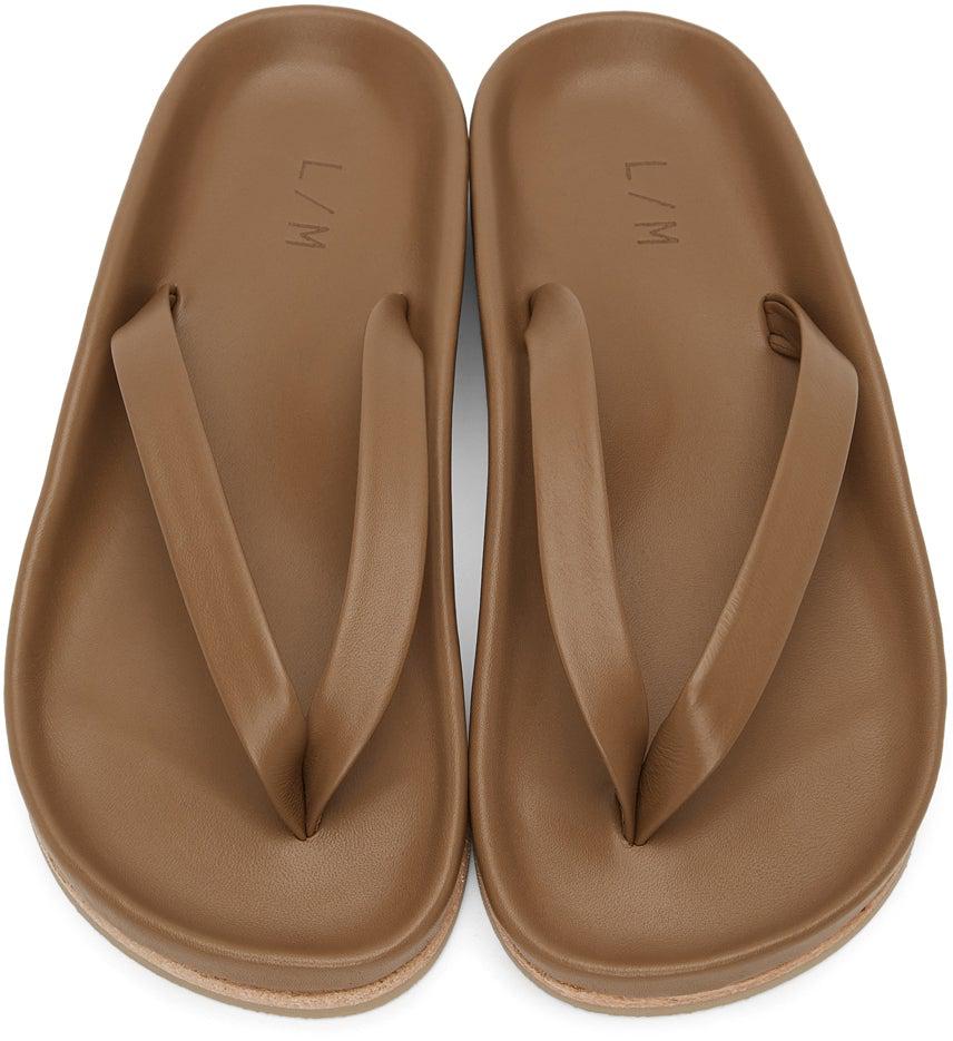 Lauren Manoogian Taupe Zori Sandals