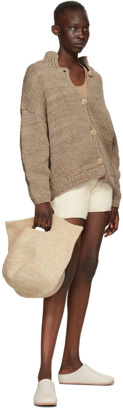 Lauren Manoogian White Handknit Shorts