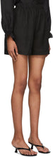 Le Petit Trou Black Linen Lucie Shorts