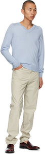 Lemaire Beige Tapered 5 Pocket Trousers