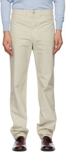 Lemaire Beige Tapered 5 Pocket Trousers - Lemaire beige conique 5 pantalons de poche - Lemaire Beige가 5 개의 포켓 바지가 테이퍼되었습니다