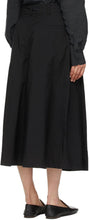 Lemaire Black Asymmetrical Bermuda Shorts