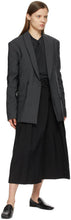 Lemaire Black Asymmetrical Bermuda Shorts