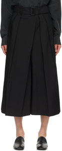 Lemaire Black Asymmetrical Bermuda Shorts - Short de Bermudes Asymétriques de Lemaire Noir - lemaire 검은 비대칭 버뮤다 반바지