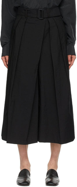 Lemaire Black Asymmetrical Bermuda Shorts - Short de Bermudes Asymétriques de Lemaire Noir - lemaire 검은 비대칭 버뮤다 반바지