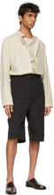 Lemaire Black Belted Shorts