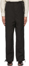 Lemaire Black Drawstring Judo Trousers - Pantalon Judo Cordon de Cordon Black Lemaire - Lemaire 검은 Drawstring 유도 바지