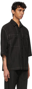 Lemaire Black Pyjama Short Sleeve Shirt