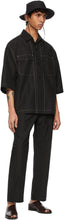 Lemaire Black Pyjama Short Sleeve Shirt