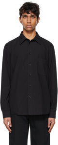 Lemaire Black Regular Shirt - Chemise régulière noire du Lemaire - lemaire 검은 일반 셔츠