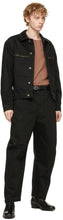 Lemaire Black Reversed Thin Belt
