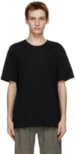 Lemaire Black Rib Jersey T-Shirt - T-shirt Jersey noire de Lemaire Noir - lemaire 블랙 리브 저지 T 셔츠