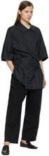 Lemaire Black Silk Twisted Maxi Shirt