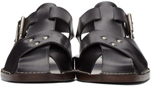Lemaire Black Strap Sandals