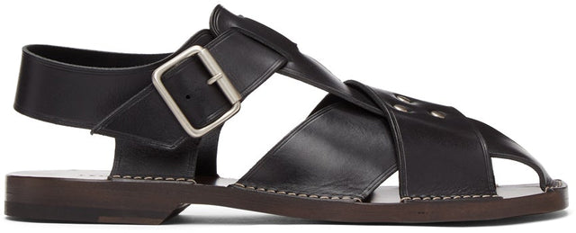 Lemaire Black Strap Sandals - Sandales de bretelles noires Lemaïde - lemaire 검은 색 스트랩 샌들