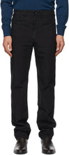 Lemaire Black Tapered 5 Pocket Trousers - Pantalon de poche conique de 5 lemaïde noire 5 - lemaire 검은 색이 테이퍼 5 포켓 바지