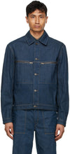 Lemaire Blue Denim Trucker Jacket - Veste de camionneur de Denim bleu Lemaire - lemaire 블루 데님 트럭 재킷