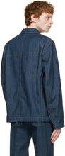 Lemaire Blue Denim Workwear Overshirt Jacket