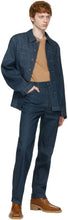 Lemaire Blue Denim Workwear Overshirt Jacket