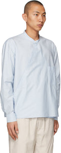 Lemaire Blue Wrapover Shirt