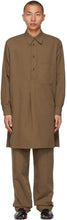 Lemaire Brown Liquette Shirt - Chemise Lemaire Brown Liquette - lemaire 갈색 Liquette 셔츠